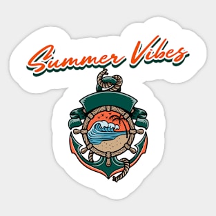 Summer Vibes Tees Sticker